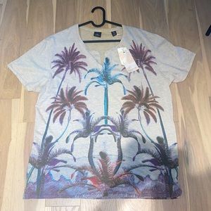 Mens scotch & soda palm T shirt